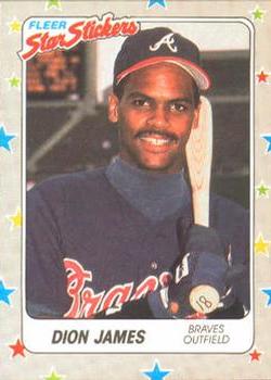 1988 Fleer Sticker Baseball Cards        076      Dion James